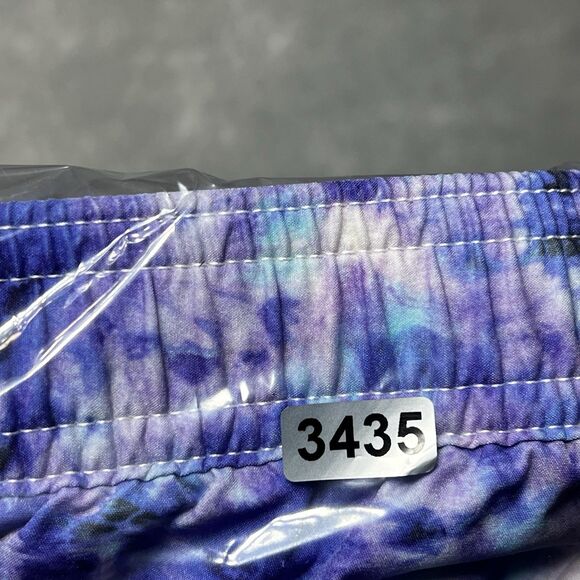 Psycho Bunny Swim Trunks Mens XXL Purple Tie Dye Pockets Lined Inseam 7 in - Picture 14 of 14